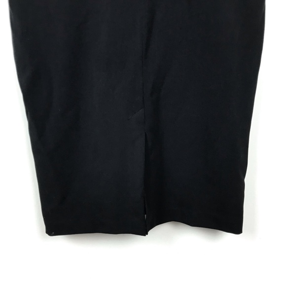 LRK Black Color Block Paneled Fitted Midi Dress 8 - Picture 6 of 10